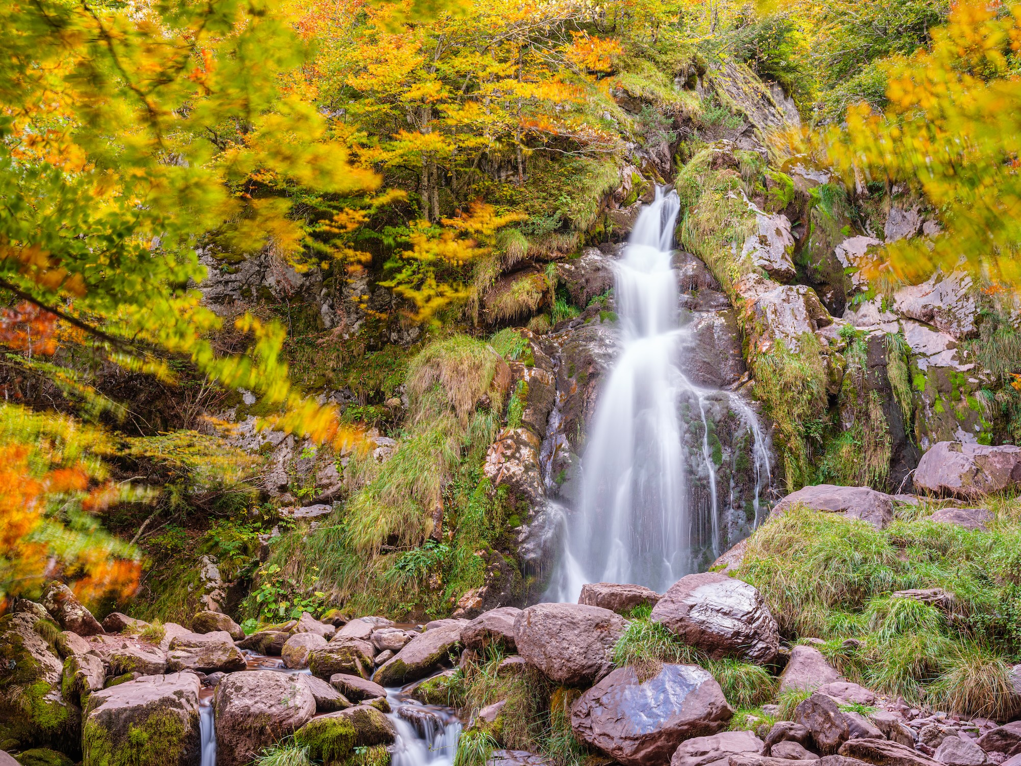 Cascade d'Espalunguère, vallée d'Aspe